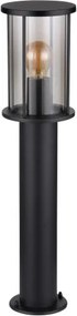 Globo 31362 Kültéri lámpa rozsdamentes acél fekete matt, füstszínű üveg, fém rudak fekete matt, IP54, ø: 143mm, M:600mm, nem tartozék: 1x E27 60W 230V