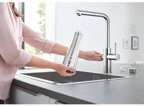GROHE 31539000 - BLUE HOME mosogató csaptelep, L alakú kifolyó, fényes króm