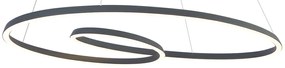Skandináv függőlámpa fekete 110 cm LED-del, 3 fokozatban dimmelhető - Circuit