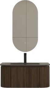 AREZZO design SIERRA 80 cm-es Fürdőszoba alsószekrény 1 fiók, 2 ajtó, dió
