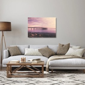 Kép - Kikötő (üvegen) (70x50 cm)