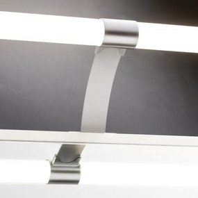Brilagi - TUBEO LED fürdőszobai tükörvilágítás, 8 W, 230 V, 60 cm, IP44, ezüstszínű