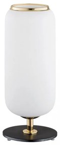 Argon 4994 - Asztali lámpa VALIANO 1xE27/15W/230V fekete/fehér/arany