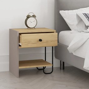 Éjjeliszekrény tölgyfa dekorral Saturne – Marckeric