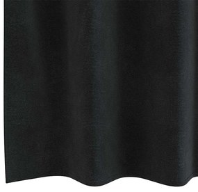Függönyök függönyökkel 2 pcs Fekete 140 x 225 cm Bársony