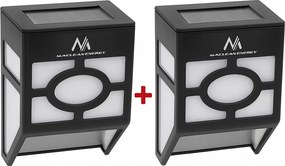 2db Napelemes LED-es kerti fali lámpa kültéri kerítés kerti kerítés