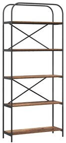 Könyvespolc Régi fa 80 x 30 x 183 cm Faanyag