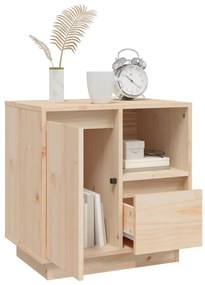 Tömör fenyőfa éjjeliszekrény 50 x 34 x 50 cm