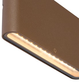 Modern kültéri fali lámpa rozsdabarna 17,5 cm LED-del IP65 - Batt