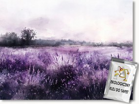 Fotótapéta Flizelina Tájkép Rét Mező Virágok Levendula Hanga 200x140 ragasztó