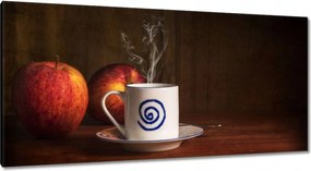 Vászonkép 115x55 Tea a reggelben