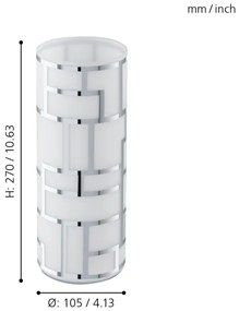 EGLO 91971 - BAYMAN asztali lámpa 1xE27/60W