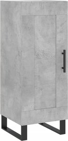 vidaXL betonszürke szerelt fa tálalószekrény 34,5 x 34 x 90 cm