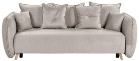 Tópszínű bársony kanapéágy VALLANES Beliani