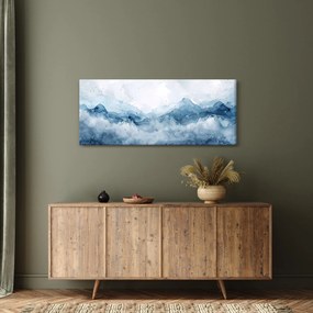Kép - Felhők és hullámok, akvarell (120x50 cm)