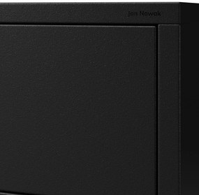 Fekete fém komód fiókokkal és lábakkal – CARLA Modern 800 x 1015 x 400 mm