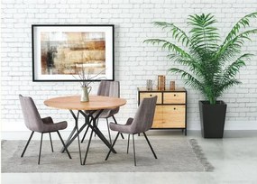 Pixel 2 Étkezőasztal arany tölgy/fekete 120x76cm