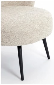 Krémszínű buklé fotel Dieyda – Light &amp; Living