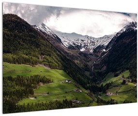 Kép - Völgy a hegyek alatt (90x60 cm)