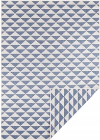 Kék kétoldalas szőnyeg,lapos 200x290 cm