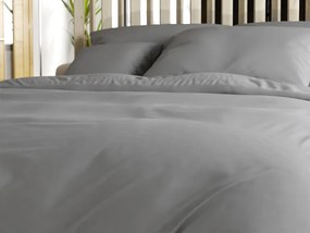 Lux szürke gombos pamut ágyneműhuzat