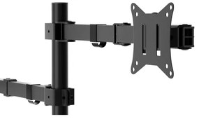 Állítható monitor és laptop tartó LEVANO fekete