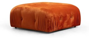 Narancssárga bársony puff Bubble – Artie