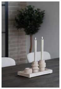 Kő gyertyatartó készlet teamécseshez 2 db-os – House Nordic