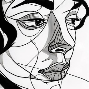 Poszter 80x80cm Női portré