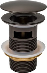 Mexen kerek klikk-klakk kattintós lefolyó, kör alakú, túlfolyóval, grafit - 79920-66