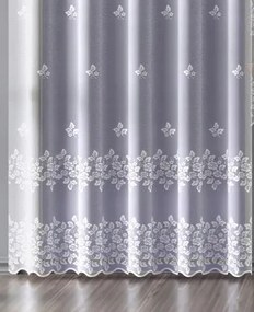 Mg Függöny jacquard 652/387 Fehér 400x180cm készre varrva Bt M