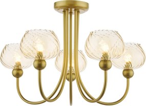 Dar Lighting modern mennyezeti lámpa cognac pezsgő arany darcog0535