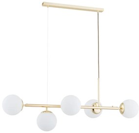 Csillár zsinóron DANSA 5xE14/10W/230V arany