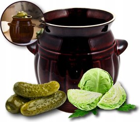Fazék Hordó Kő Kicsi Savanyú Uborka Káposzta Kerámia 2,7L