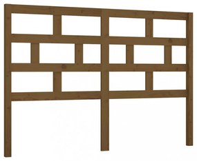 mézbarna tömör fenyőfa ágy fejtámla 166 x 4 x 100 cm