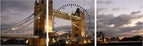 Kép - Tower Bridge éjszaka (órával) (90x30 cm)