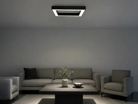 LED mennyezeti lámpatest LED/100W/230V 3000/4000/6500K 80x80 cm fekete