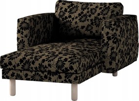 Dekoria Norsborg sezlon huzat Ikea karfával, szürke