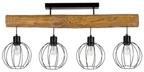 Spot-Light DO6977404 - Felületre szerelhető csillár  BERIS 4xE27/25W/230V fenyő