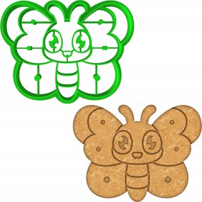 Húsvéti Forma Mézeskalács lyukasztó Húsvéti pillangó 8cm