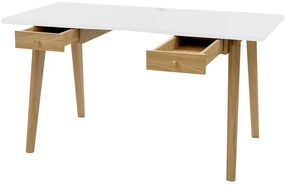 Íróasztal tölgyfa dekorral 70x140 cm Nice – Woodman