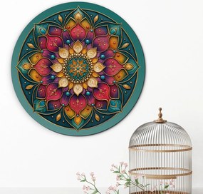 DUBLEZ | Fából készült mandala kép - Kivételes