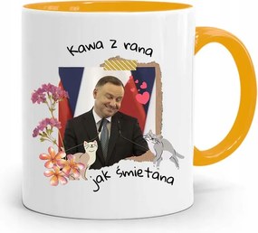 Sárga Bögre Elnök András Duda Kávé Reggel