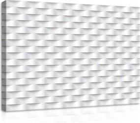 Vászonkép 70x50 Illúzió 3D fehér dombormű árnyékok geometrikus figurák modern