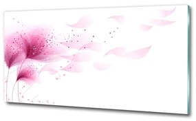 Egyedi üvegkép Rózsaszín virág osh-59922852