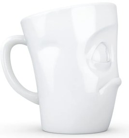 Fehér 'tanácstalan' porcelánbögre - 58products