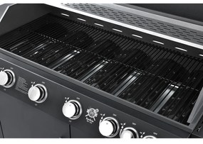 BBQ gázgrill ,,Kalifornia" 6 gázégővel + 1 oldalsó gázégő