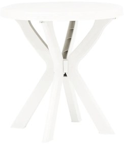 vidaXL fehér műanyag bisztróasztal Ø70 cm