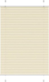 vidaXL pliszírozott redőny krém 90x100 cm szövetszélesség 89,4 cm