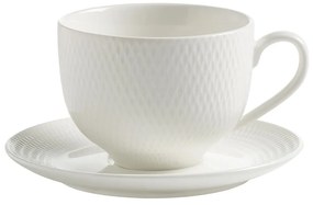 Diamonds fehér porcelán csésze és csészealj, 280 ml - Maxwell &amp; Williams